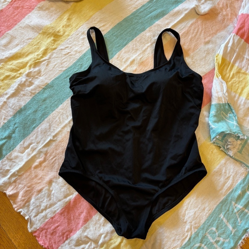 Black One-Piece Swimsuit